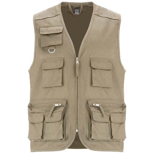 Gilet de travail promotionnel multipoches Venera Roly Sable foncé